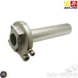 Ban Jing Throttle 7/8in Cam Type Silver (GY6, Ruckus, Universal)