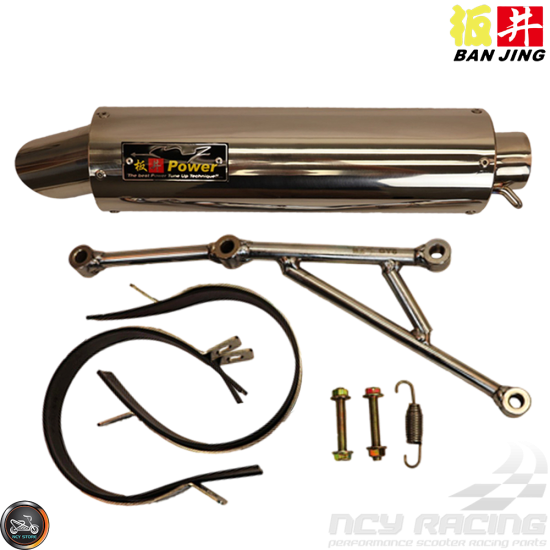 Ban Jing Exhaust Stainless Steel Performance (GY6)