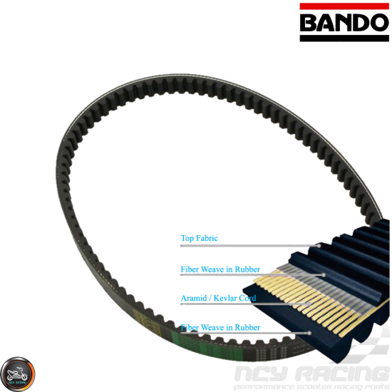 Bando CVT Belt 743-20-30 Kevlar (GY6 shortcase)