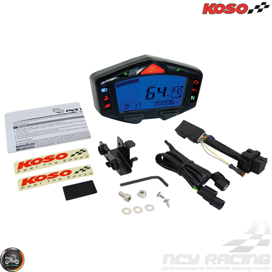 Koso Multifunction Digital Speedometer DB-03R (Honda Grom)