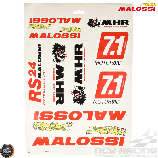 Malossi Sticker Set (A3 Size Sheet)