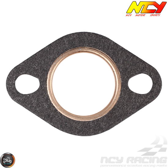 NCY Exhaust Gasket 27mm Steel & Fiber (QMB, GY6, Universal)