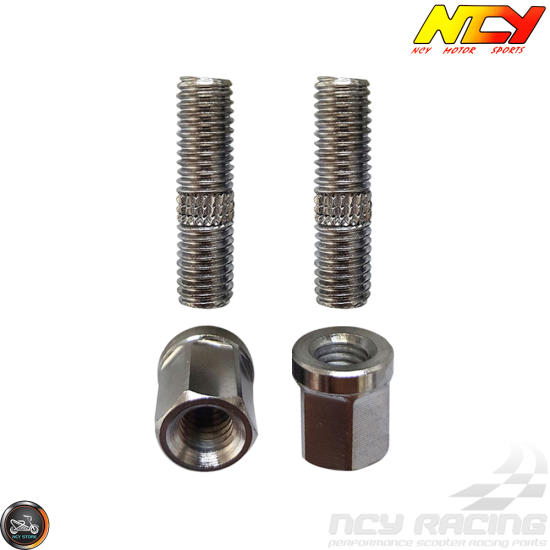 NCY Exhaust Stud M8x30mm w/Nut Set (GY6)