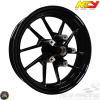 NCY Rim w/Tire Set 12in Black (BWS, Zuma 125)