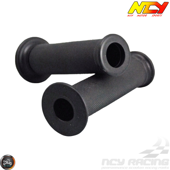 NCY Throttle Grip 7/8in Open-End Black Set (GY6, Ruckus, Universal)
