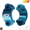 NCY Handlebar Lever Bracket 7/8in Alloy Blue Set (QMB, GY6, Universal)