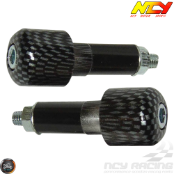 NCY Bar-End 7/8in CNC Carbon Fiber Style Set (Universal)