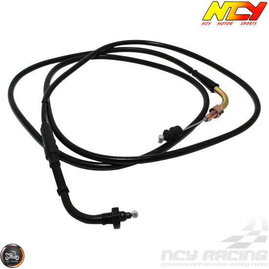 NCY Throttle Grip 7/8in CVK Cable Set (GY6, Ruckus, Universal)
