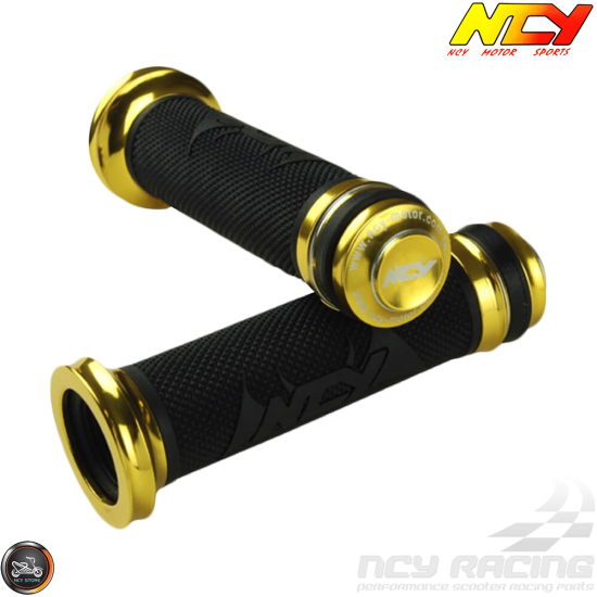 NCY Throttle Grip 7/8in Aluminum Button Set (GY6, Ruckus, Universal)