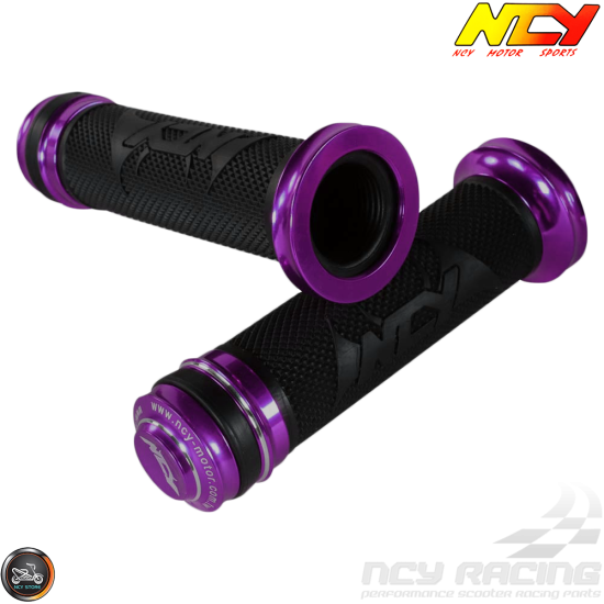 NCY Throttle Grip 7/8in Aluminum Button Set (GY6, Ruckus, Universal)