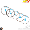 NCY Piston Rings 47mm Set (139QMB)