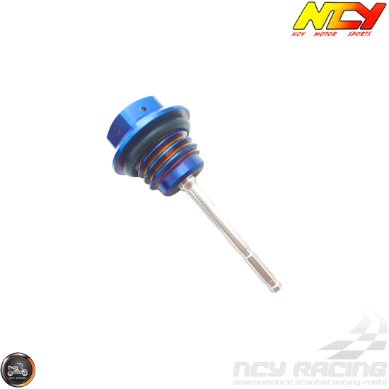 NCY Oil Dipstick Electroplated Titanium (QMB, GY6, Universal)