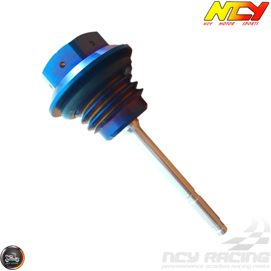 NCY Oil Dipstick Electroplated Titanium (QMB, GY6, Universal)