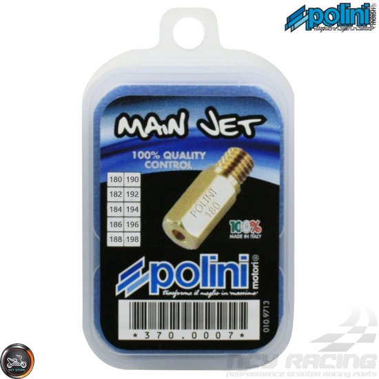 Polini PWK Main Jet 180-198 10-Pcs Kit