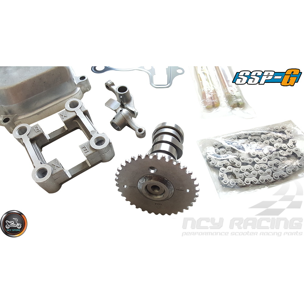 SSP-G Crankcase 63mm 180cc 2V B-Block 57mm W/Oil Cooler (GY6 Longcase)