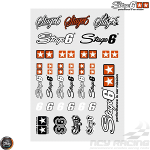Stage6 MKII Sticker White Set (A4 Size Sheet)