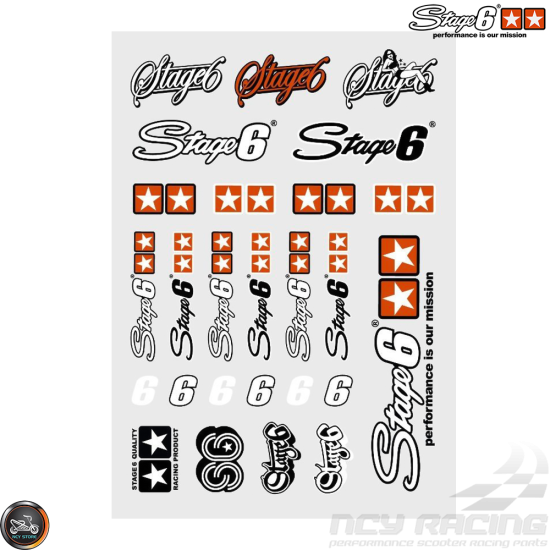 Stage6 MKII Sticker White Set (A4 Size Sheet)