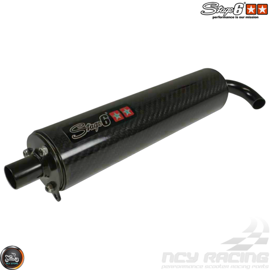 Stage6 Exhaust Silencer PRO Replica Carbon (Aprilia, Piaggio, Vespa 50)