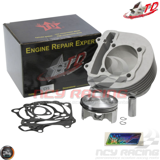 Taida Cylinder 67mm 232cc Ceramic Bore Kit w/Forged Piston Fit 57mm (GY6)