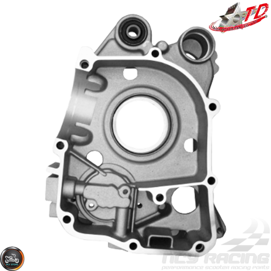 Taida Crankcase 65mm Bore Rt-Side w/Oil Cooler Ports Fit 54mm (GY6)