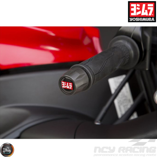 Yoshimura Bar-End CNC Silver Set (Honda Grom, Universal)