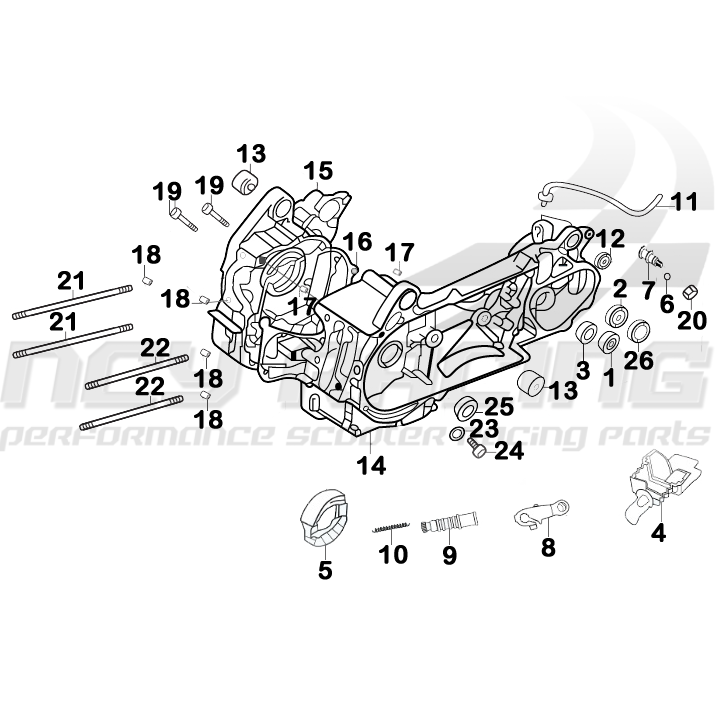 Chinese Scooter Parts | Chinese Scooter Parts 150cc | GY6 Engine Diagrams